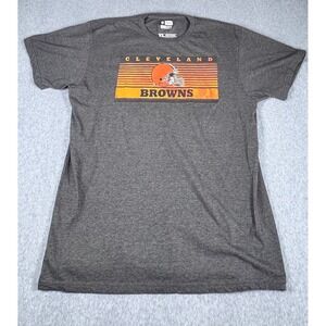 Cleveland Browns Helmet Brown Tee Mens XL NFL Team Apparel Ring‎ Spun SOFT